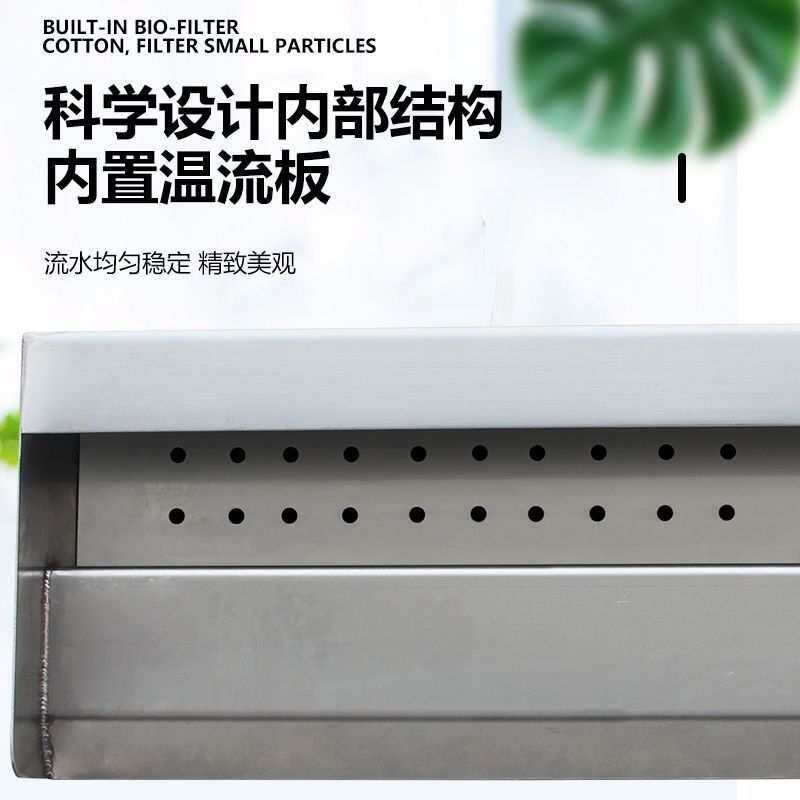 欧式不锈钢瀑布造景出水口庭院水景瀑布造景器流水墙水帘人造水幕
