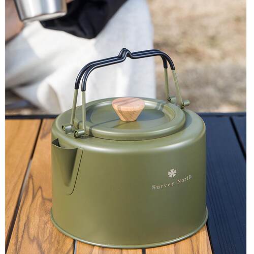 户外水壶咖啡壶茶壶卡式炉便携式车载野外野营泡茶开水壶露营炊具