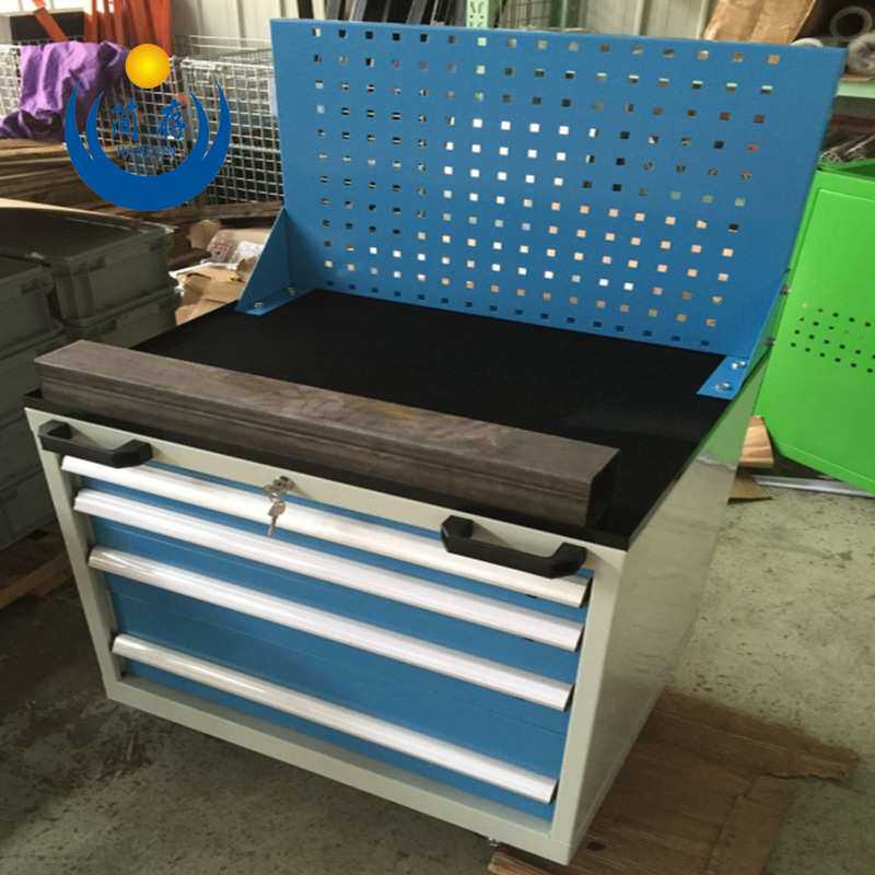 上海简存合肥蚌埠重型铁板工具车工具柜储物柜置物柜零件柜手推车