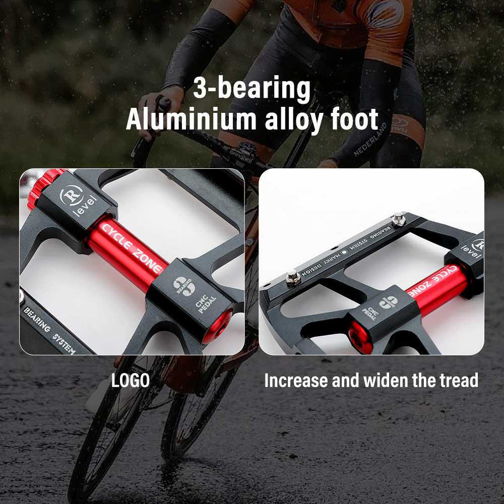 培林自行车脚踏板公路山地单车铝合金轴承脚蹬子踏板通用配件大全