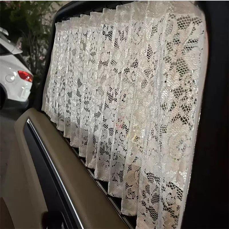 汽车蕾丝镂空窗帘专用轨