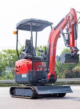 小型多掘土功能挖机型HT18448农用钩机松器果园挖沟机