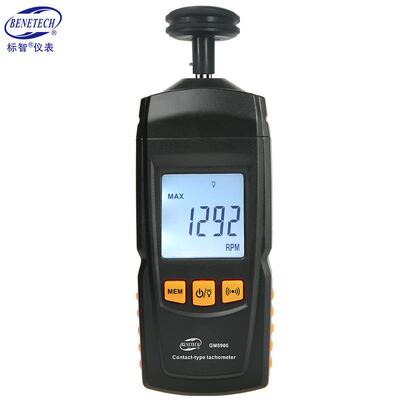 标智GM89GM8906速06接式转速表数字转速计线转速测量仪触电机风扇