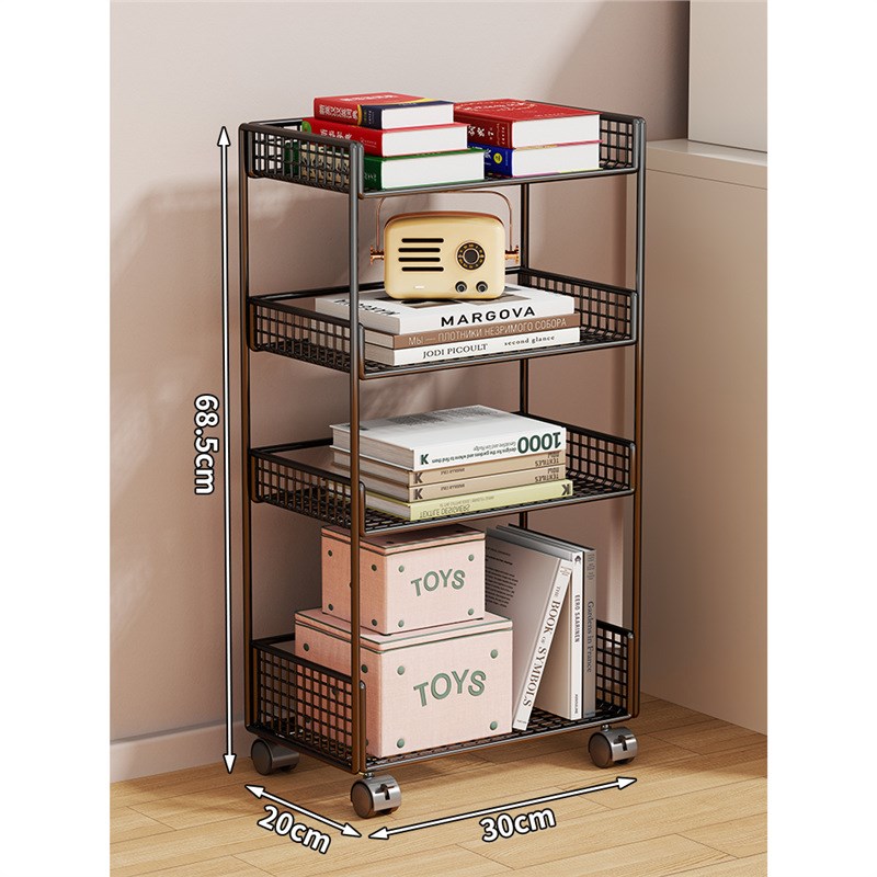 桌面书架桌上置物架大容量收纳柜学习桌上分层架子多层简易储物箱