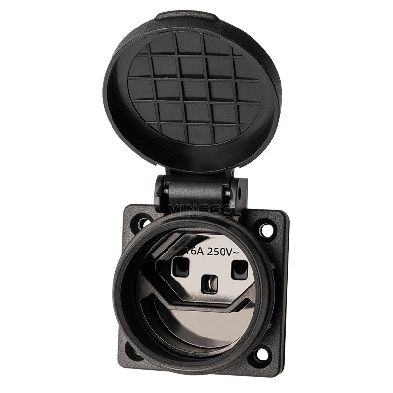 瑞士新规SN 441011三孔IP44防水插座标准3孔16A瑞标TYPE-J T23