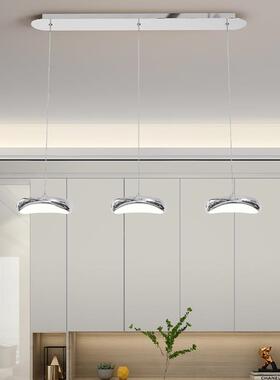 台餐厅吊灯简约级感护眼油吧台三头北高欧极简奶风饭87421厅岛餐
