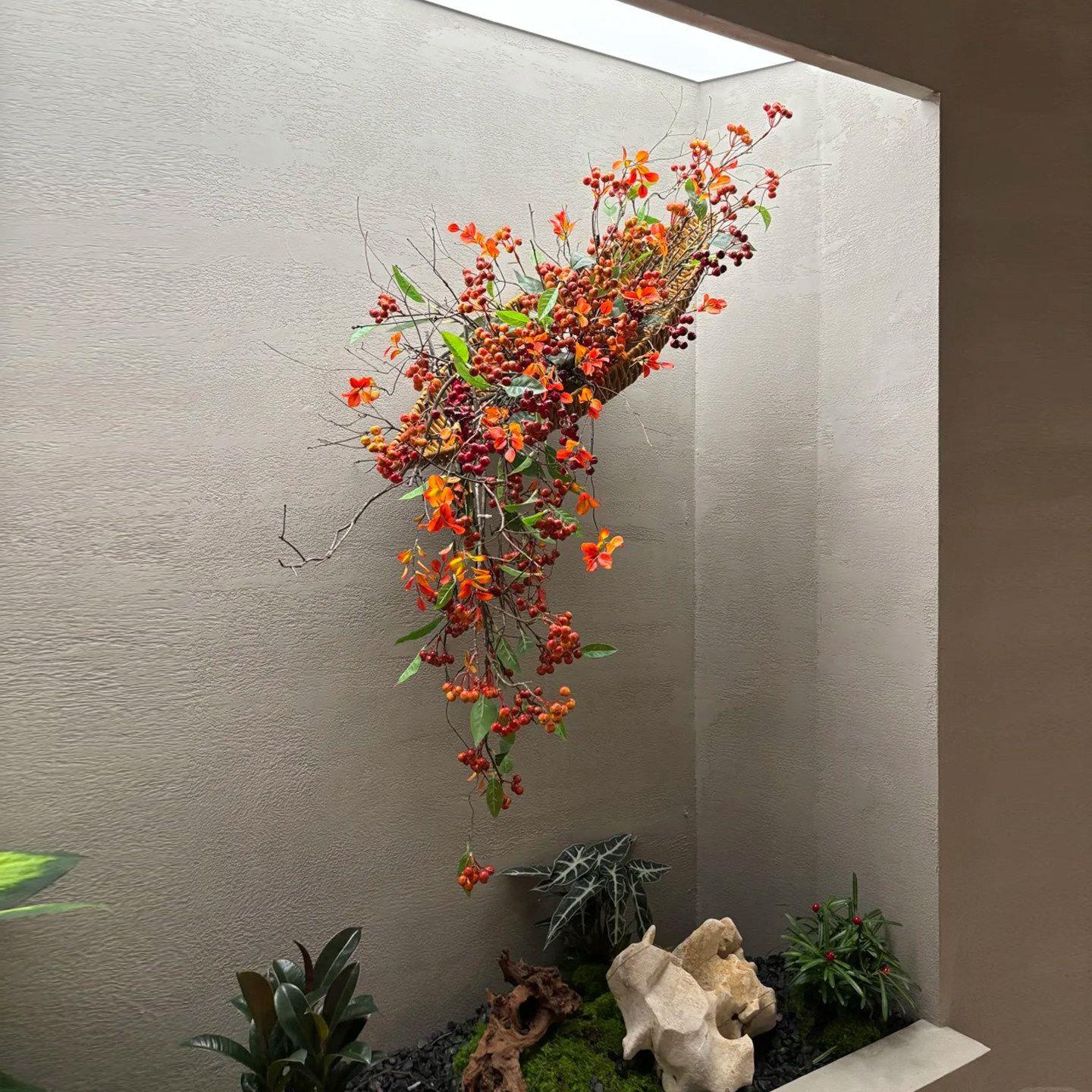 仿真发财果植物吊饰壁挂