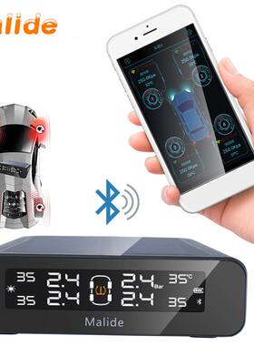 太阳能88112语音器胎压监测器汽车轮胎传t感器胎高精度压外置传感