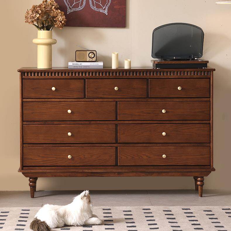 法式复古赫本实木九斗柜客厅高级储物收纳柜卧室中古风靠墙抽屉柜,电子元器件市场,其它元器件,淘宝优惠券,粉丝福利购,淘宝优惠卷