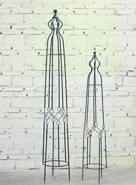 外圆H2227单式做旧花欧园庭院形植物攀爬架铁线艺莲欧月铁爬藤花