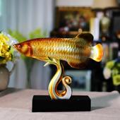 装 欧办式 风格 饰品发财金龙意鱼公摆件电视柜桌乔迁新居创礼品SR01