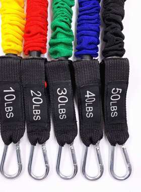 11件套拉力绳150磅布套防断弹力带100LBS拉力器多功能十一件套装