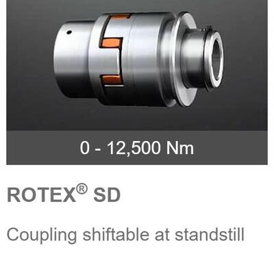 德国KTR-ROTEX-SD型离合器梅花联轴器Coupling shiftable at stan