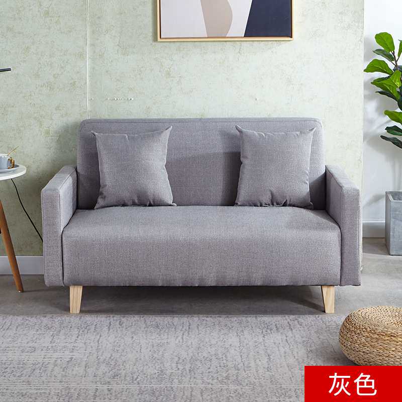 北欧布艺简约双三人小户型收纳储物出租房屋公寓客厅阳台沙发