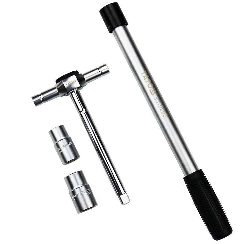 易尔拓(YATO)T型棘轮套筒扳手套装三叉丁字套管轮胎扳手工具