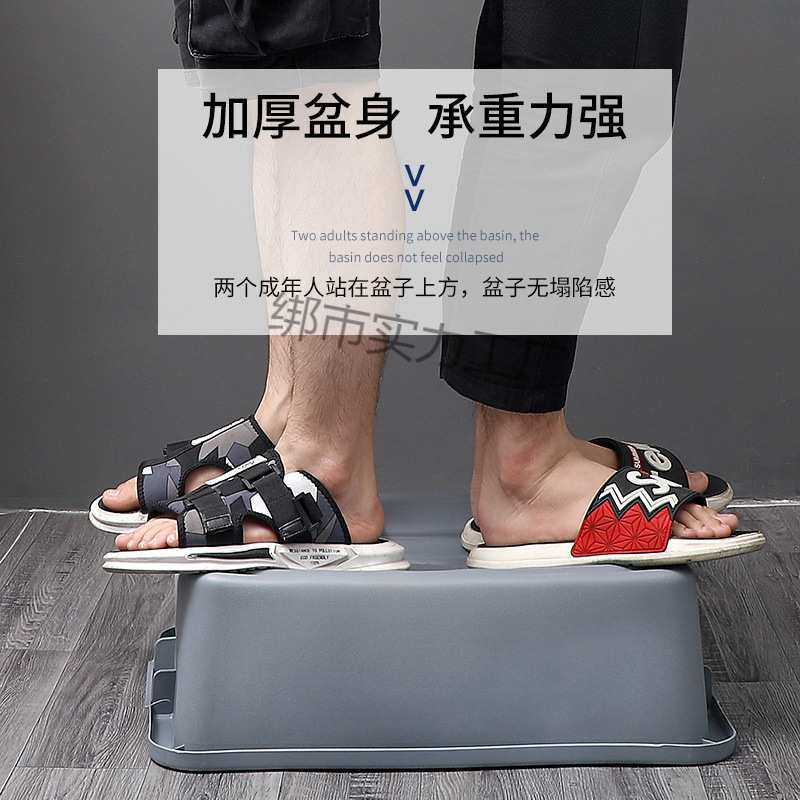 收餐盆饭店餐车收集垃圾桶加厚塑料收碗盆餐具盘长方形残渣收餐盒