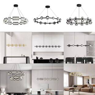 工厂现代简约客厅624吊意灯简约卧室家书房玻个性用创璃客厅吊灯