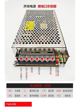 明伟开关电源S-1420W-24V5AHRL12V0A5V8V直流监电1源工业控小功率