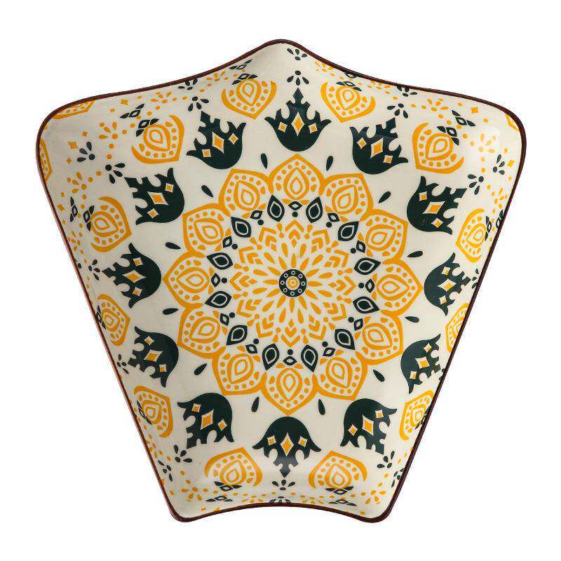 拼盘装碗JDO碟小勺大套勺送礼乔迁釉礼品欧式盘家用下彩陶瓷餐具