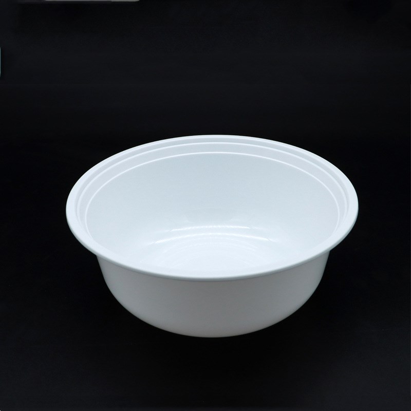 天天伴pp一次性饭盒圆形塑料拉面碗加厚外卖米饭打包快餐盒可加热
