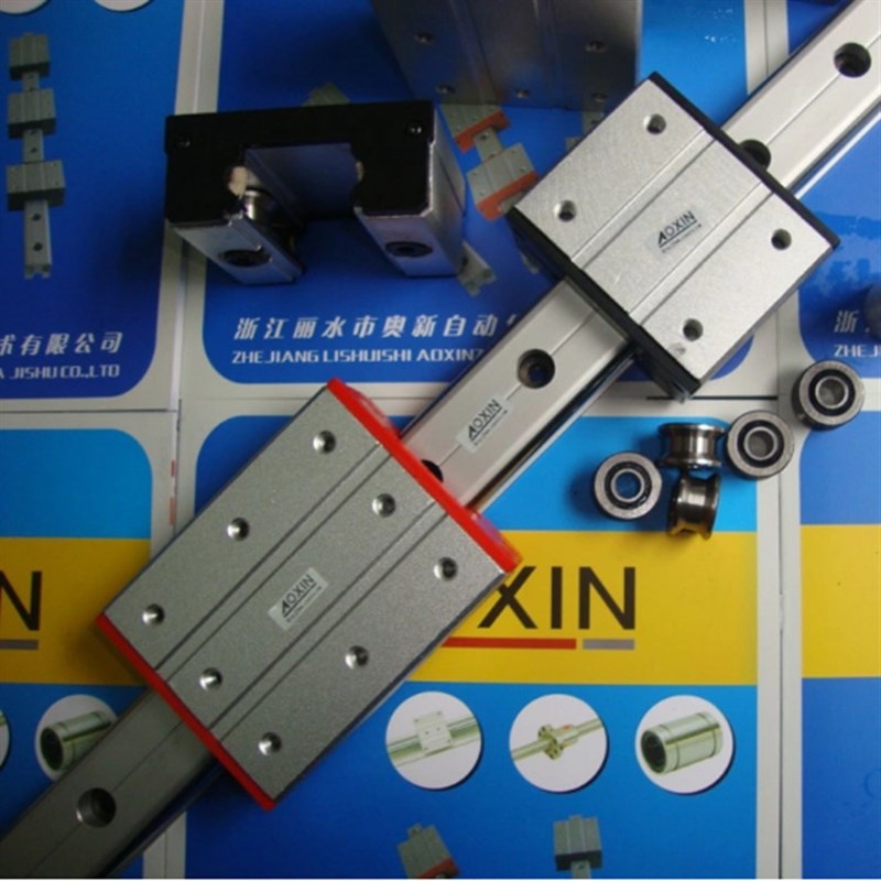外置双轴芯导轨LGD导轨切割机码坯机自动化设备圆柱导轨直线模组