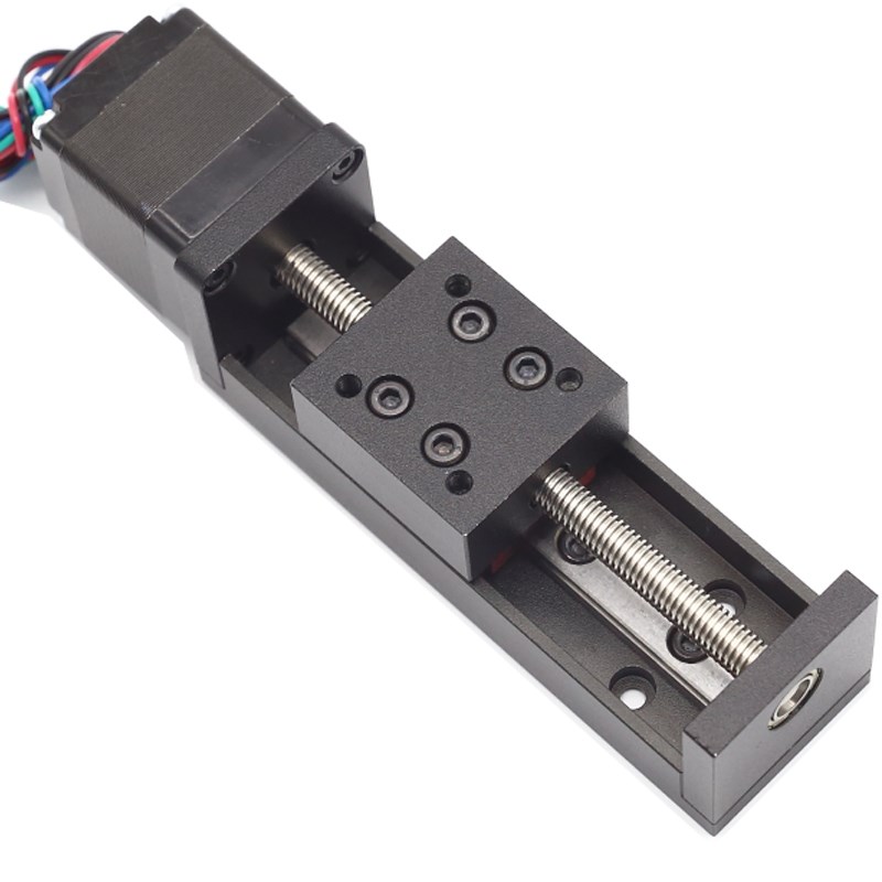 海杰微型直线滑台模组28步进电机梯形丝杠电动滑轨工作台导轨升降