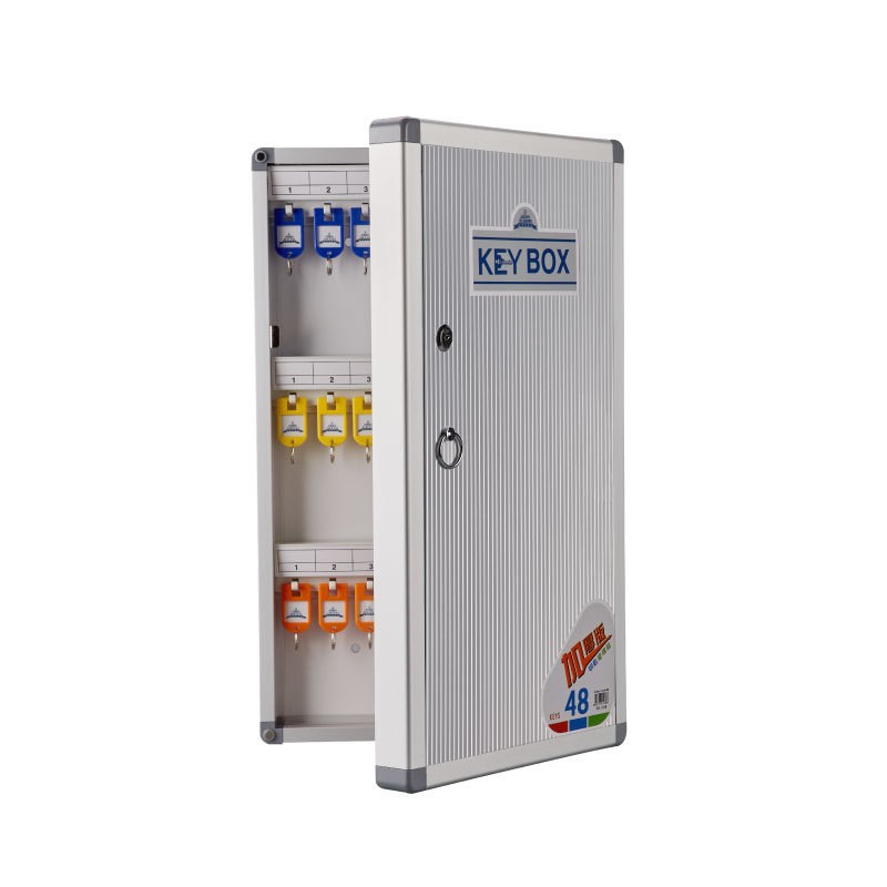 源头厂家杰丽斯铝合金钥匙箱 多位数管理箱 挂壁式锁匙收纳箱