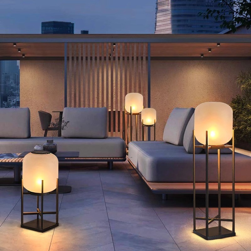 太阳能庭院灯户外别墅花园布置装饰氛围景观灯室外简约落地草坪灯