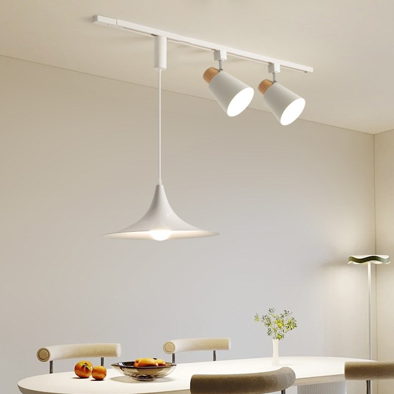 轨道吊灯可分组可单独控制餐桌灯创意现代简约吧台可移位餐厅吊灯