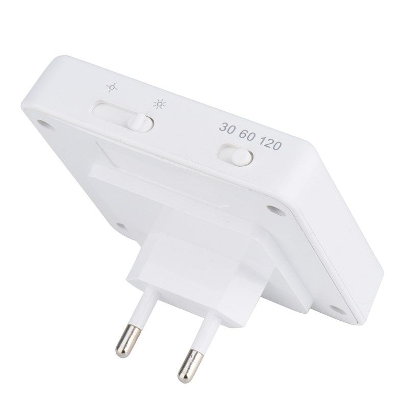 YOC颜色切换插电感应夜灯正白暖白感应灯无极调光感应欧规