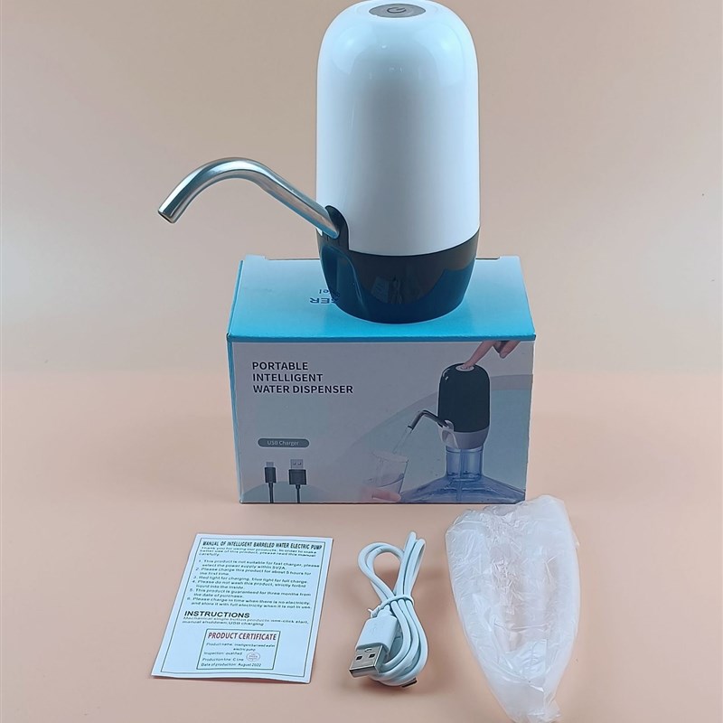 桶装水抽水器大出水量电动饮水机家用充电双泵纯净水桶抽水器