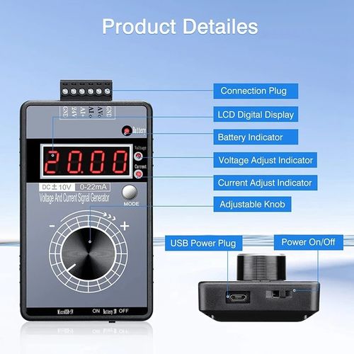 高精度手持式0-10V5V电压0-4-20mA电流信号发生器模拟源校验仪