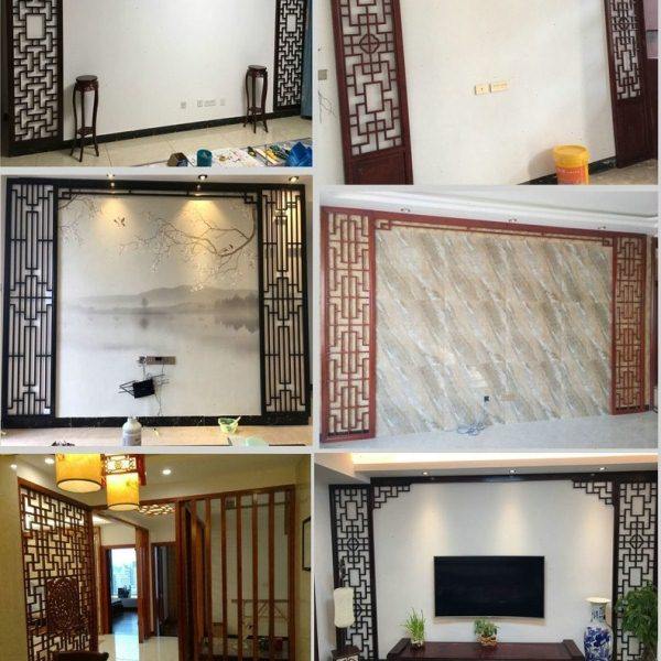 东阳仿古木雕 定做 客厅玄关 隔断 屏风 月洞门 圆洞门 镂空 中式,基础建材,通花板,淘宝优惠券,粉丝福利购,淘宝优惠卷