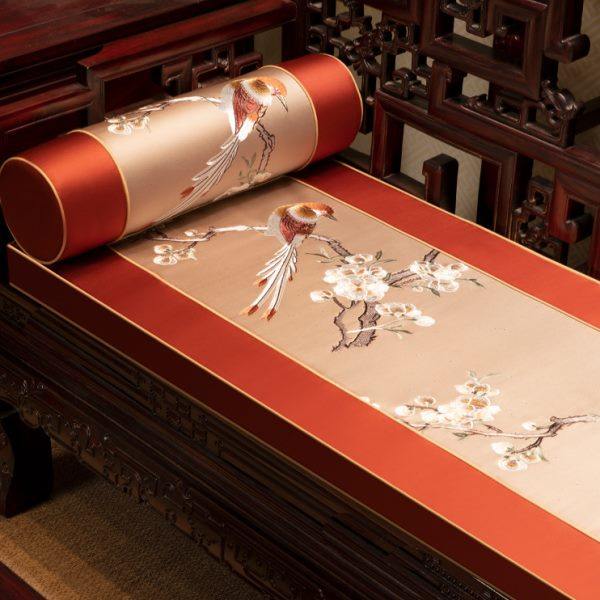 红木沙发坐垫中式罗汉床垫子五件套高级感实木家具海绵乳胶可定制