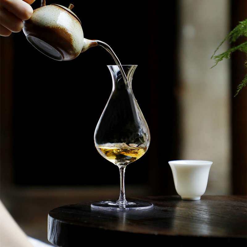 含苞分茶器耐热玻璃绿茶器高脚匀杯创意公道杯家用醒酒器茶海茶具