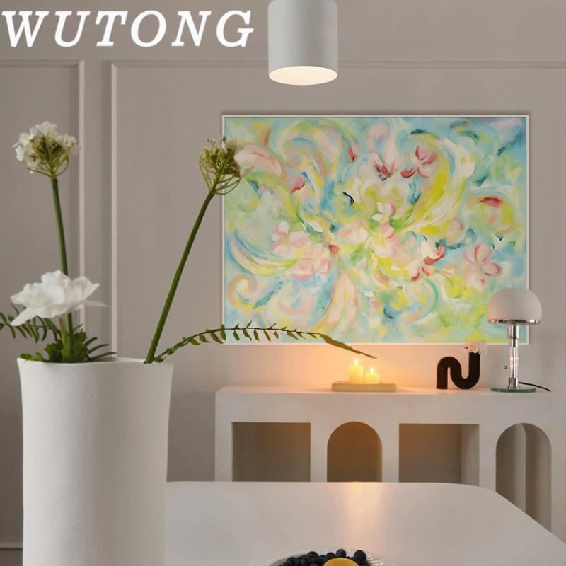 玫瑰桉树 梧桐家X林福签名纯手绘油画卧室餐厅小众挂画客厅艺术画