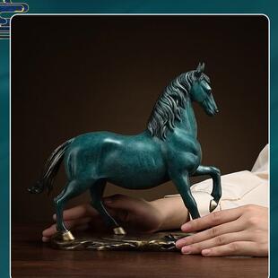 马到成功铜马摆件家居装饰客厅办公室桌面摆件开业乔迁贺礼铜制品