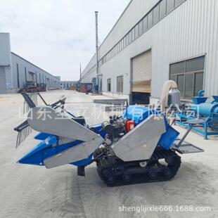 常州发动机水稻小麦收割脱粒装袋式乘坐式小型家用收割机1100型