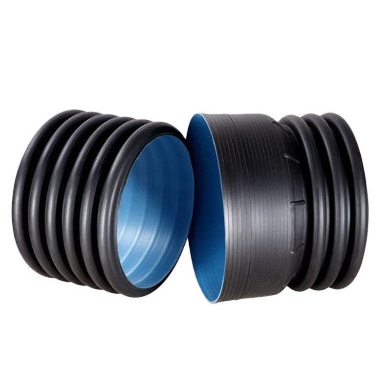 HDPE双壁波纹管聚乙烯大口径PE波纹管排水排污下水管PE双壁波纹管