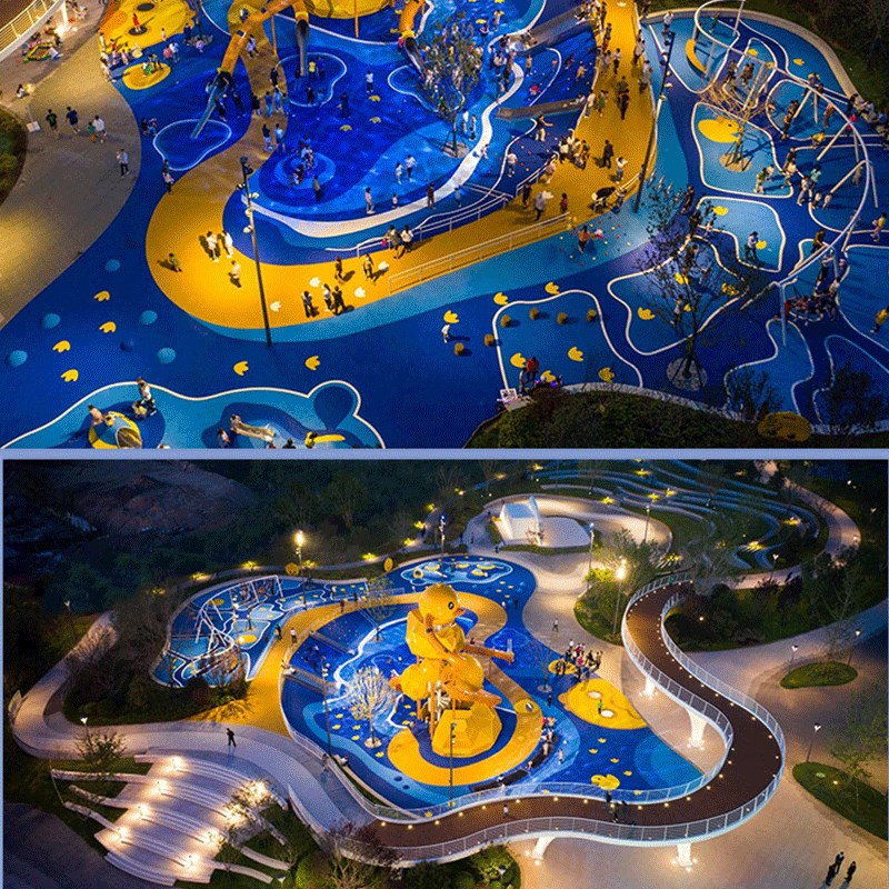 大型户外不锈钢滑梯非标无动力游乐设备室外景区创意游艺设施