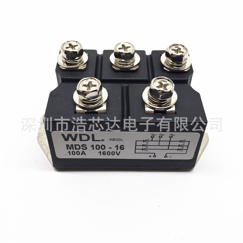 三相整流桥MDS100A1600V MDS100-16 =VUO82-16N07 全新