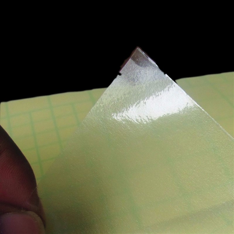 0.635*50m超高全透明PVC双面胶广告标牌亚克力高粘高透黄底白底