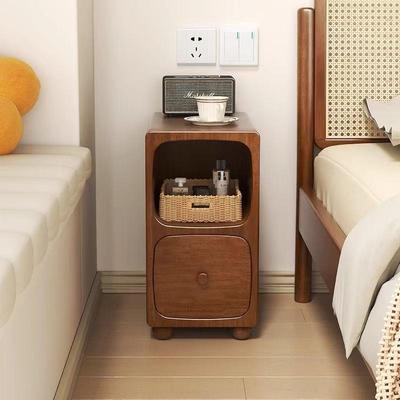 万腾实木床头柜迷你极窄小型卧室25床边柜超窄简约夹缝置万腾