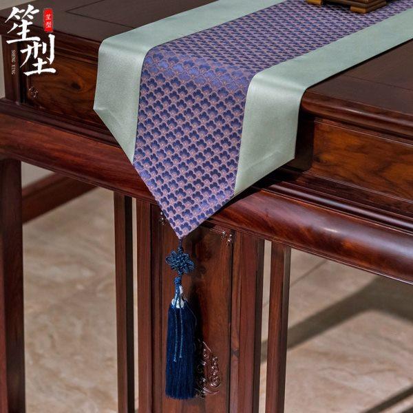 新中式桌旗客厅红木餐桌茶室实木茶几电视柜桌布床旗尾巾古典定制,居家布艺,沙发垫,淘宝优惠券,粉丝福利购,淘宝优惠卷