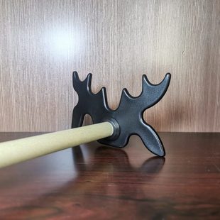 台球杆架杆器鹿头架杆头进口高低架杆十字架杆头黑头