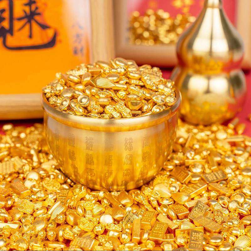 彷螺茗春真金办元宝假金条财进宝招小摆件宝盆配件公室吉祥聚物装,节庆用品/礼品,创意摆件,淘宝优惠券,粉丝福利购,淘宝优惠卷