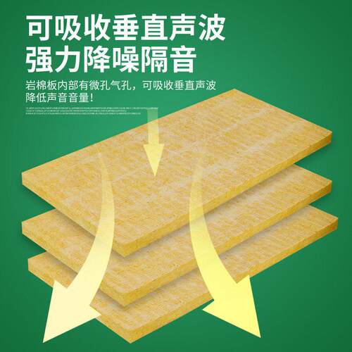 厂现货吸YM01音隔热A岩棉板保家温板加厚抗压不变形级隔热保温棉