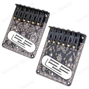 五螺丝TELE吉他雕花单线圈拾音器安装孔TL滚珠弦码琴桥拉弦板弦桥