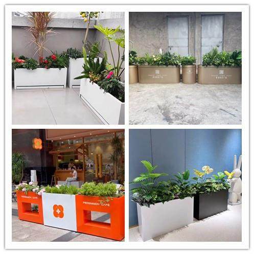 户外不锈钢坐凳花箱组合外摆商业街饮品店装饰阳台种花槽花坛隔断,纺织面料/辅料/配套,纺织机械配件,淘宝优惠券,粉丝福利购,淘宝优惠卷