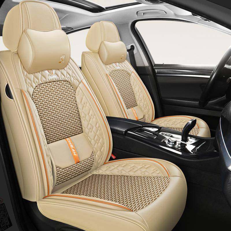 夏季冰丝汽车坐垫四季通用五座专用座套全包围皮编制布网红座垫套,纺织面料/辅料/配套,纺织机械配件,淘宝优惠券,粉丝福利购,淘宝优惠卷